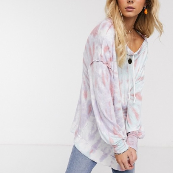 Free People Sweaters - Free People Best catch oversized tie-dye sweater M